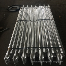 Wholesale 2.4m Height Hot Dipped Galvanized D Pale Steel Palisade Fencing.